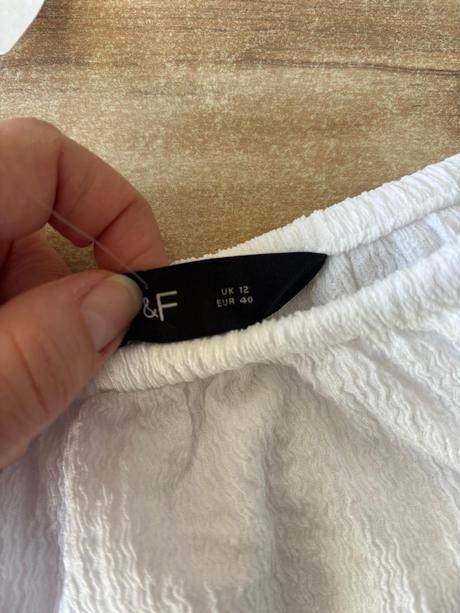 Tílko bílé, f&f,40