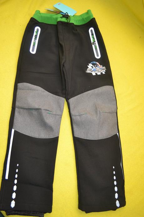 Zimní softshellové kalhoty kugo ,uvnitř fleece,110, kugo,110
