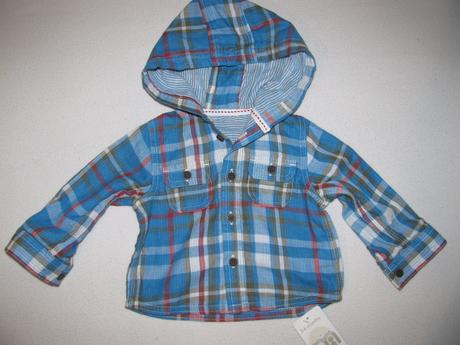 Frajerská košile s kapucí, mothercare,68