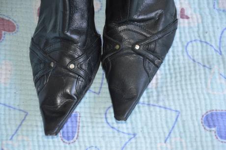 Italské kozačky s vysokým podpadkem, vel. 37, 37