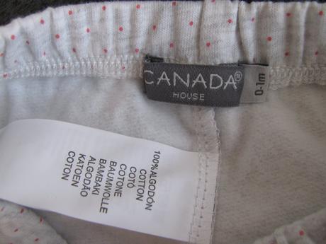 Novorozenecká  bavlněná souprava, dívčí-0-1 měs., house,56