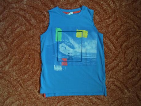 Modré tričko triko tílko, coccodrillo,128