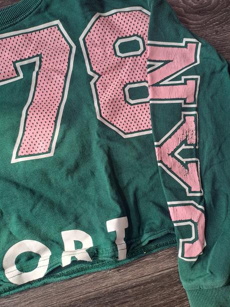 Crop top mikina, 146