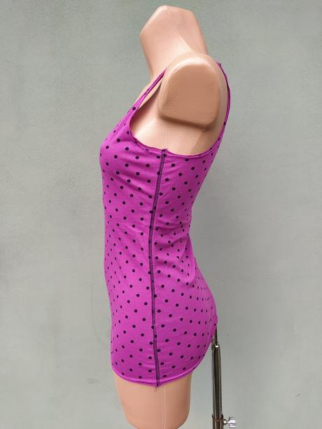 Puntíkatý top tílko divided - vel.34, h&m,xs