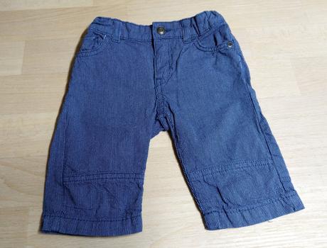 Kraťasy denim proužky, h&m,98