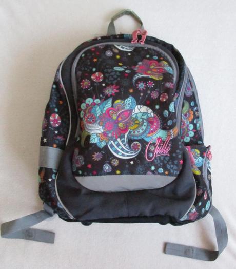 Dívčí školní batoh květovaný topgal, 