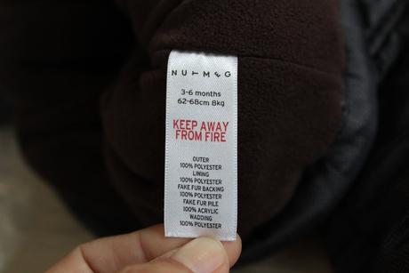 Zimní bunda vel. 3 - 6 m, nutmeg,68