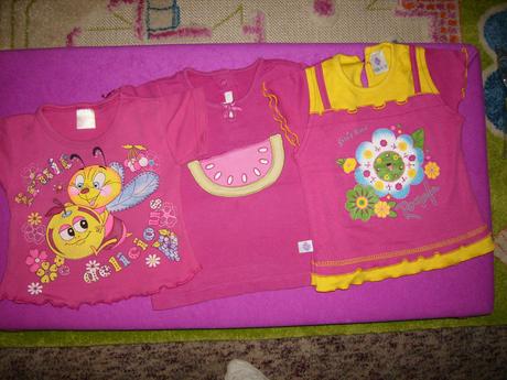 Trička vel.74/80, 74