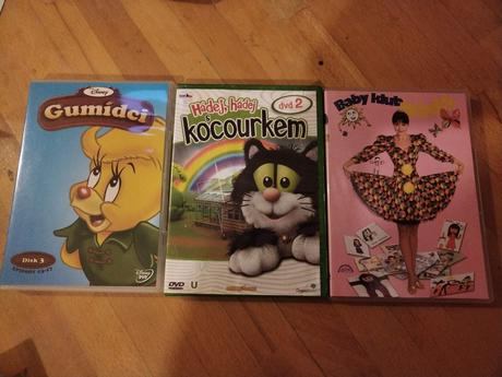 3x dvd gumídci, háde, hádej s kocourkem, baby club, 