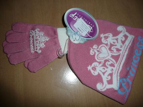 Čepice rukavice princezna vel 50-52 růženka sněhur, disney,98 / 104 / 110 / 116 / 122