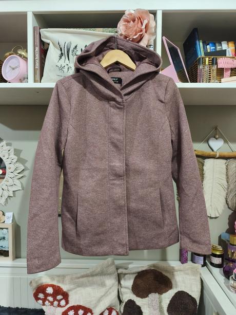 Starorůžový lila jarní kabátek only s/m, only,s