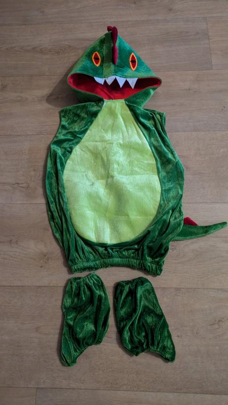 Ka197 karnevalový kostým dinosaura vel. 128/134,