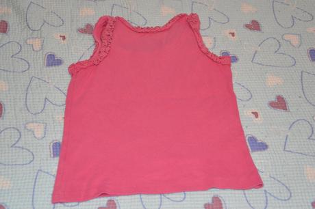 Bavlněné tílko, ozdobná ramínka, zn. little joule, 116