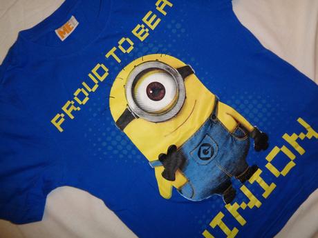 Luxusní modré tričko mimoni, 158