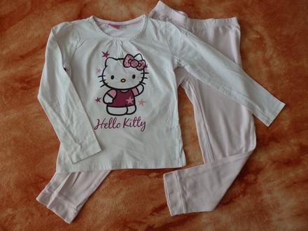 Pyžamko s hello kitty 122/128, hello kitty,122
