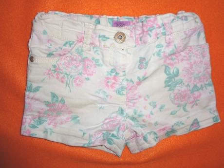 Super květované šortky - riflové, f&f,116