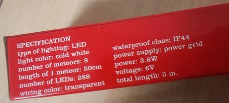 Vánoční led řetěz, 