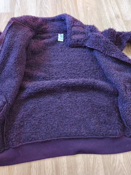 Plyšová mikina bunda chlupatka 158/164, c&a,164