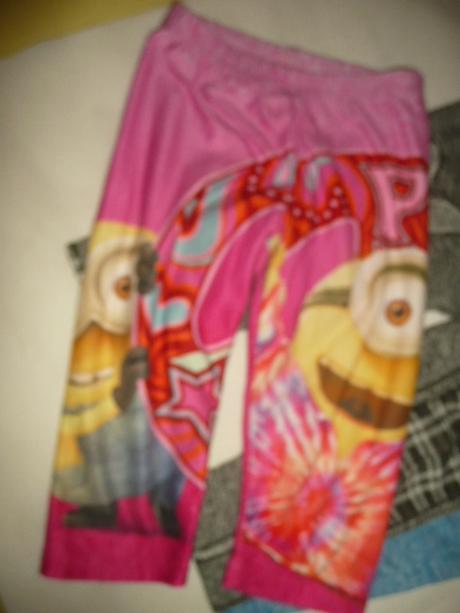 Leginy krátké 5/6 let 116 6 ks mimoni motýl minnie, disney,116