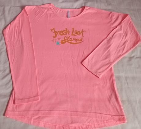 Dívčí triko dlouhý rukáv lososové lewro, lewro,164