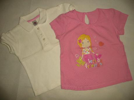 2x tričko s límečkem mořská panna vel 80/86, c&a,80