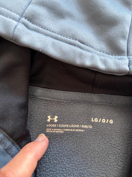 Ob/ mikina pánská- v.50/52 šedo/modrá, under armour,52