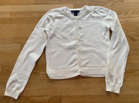 Bolerko & svetřík bílé gap vel. 128/134, gap,128