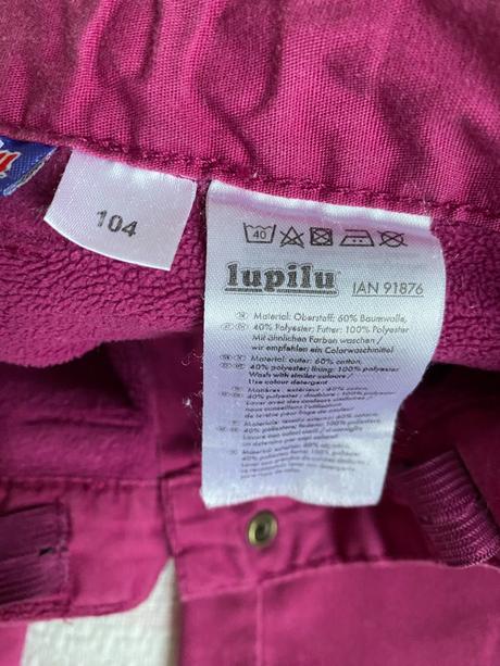 Zateplené kalhoty vel. 104, lupilu,104