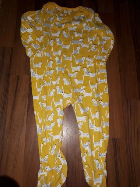 Žlutý overal s kočky miniclub 86, miniclub,86