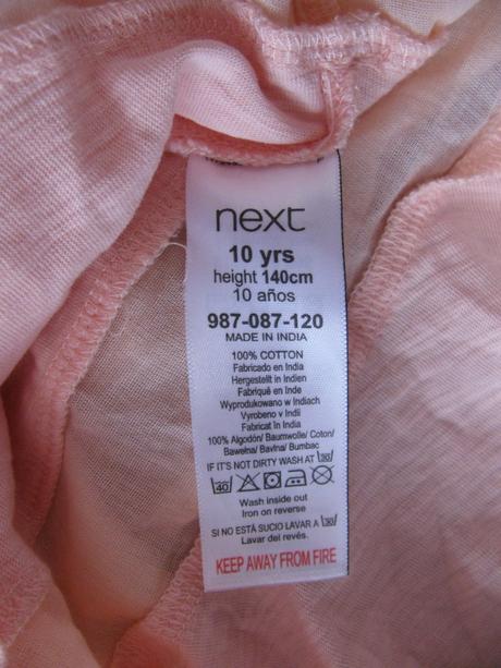 Luxusní halenka lososové barvy s volánky a výšivk., next,140