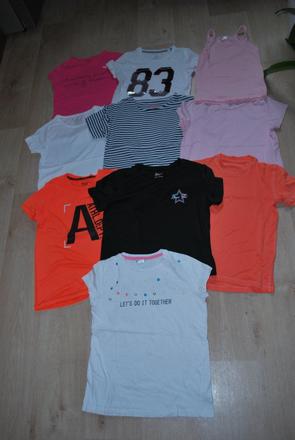 7x triko tričko i jednotlivě, 134