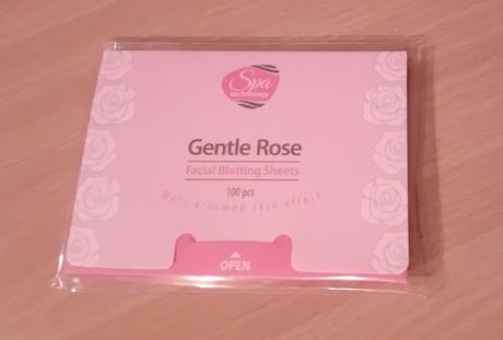 Pleťové matující papírky něžná růže, 