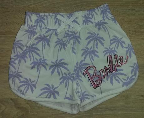 Bavlněné šortky barbie vel. 122-128, george,122