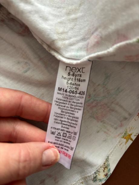 Ob/ šaty vánoční zn. next - v.5/6 let, 116