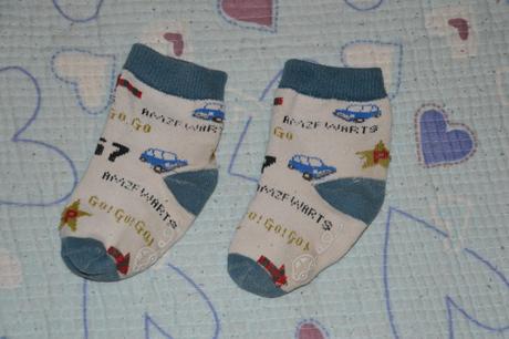 Ponožky s autíčky, protiskluz 74/80, 74