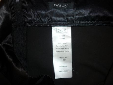 Černá dámská elegantní sukně orsay, orsay,38