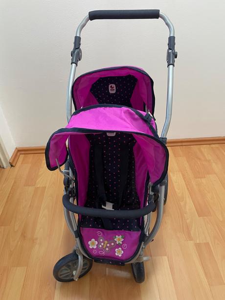 Bayer chick dvojkočárek pro panenky,