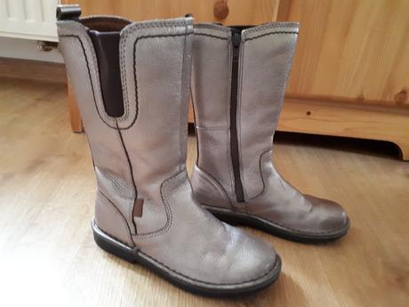 Krásné kožené kozačky ecco, ecco,31