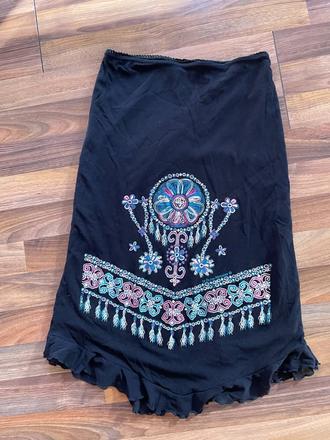 Šíťovinová sukně s ornamentem, vel s-m, s