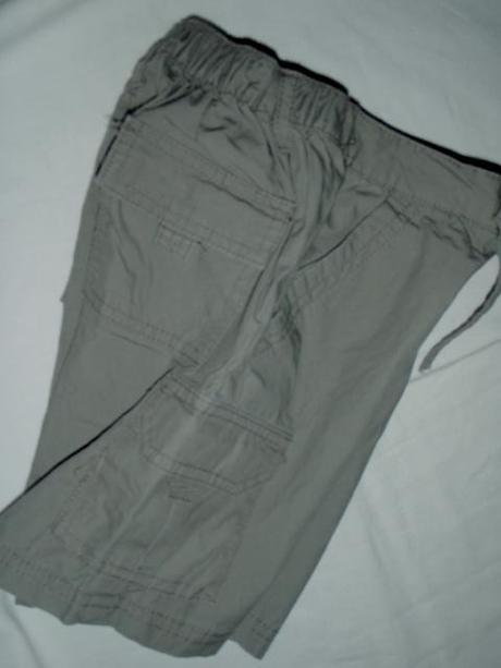 Super khaki kraťasy kapsáče + šedé tílko, cherokee,98