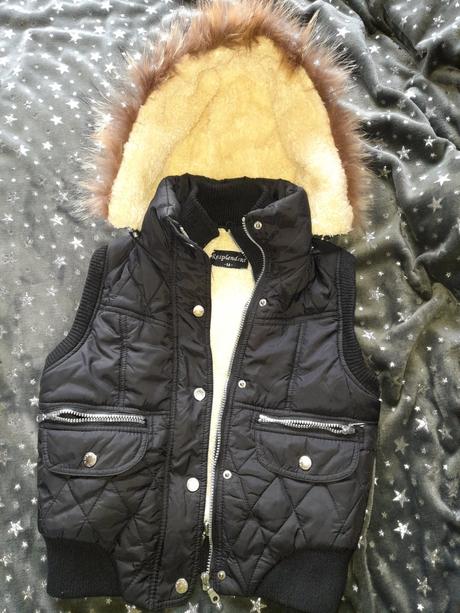 Vesta jarní/podzimní černá s kapucou super, 140