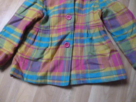 Barevný kabát vel. 6-7, 122