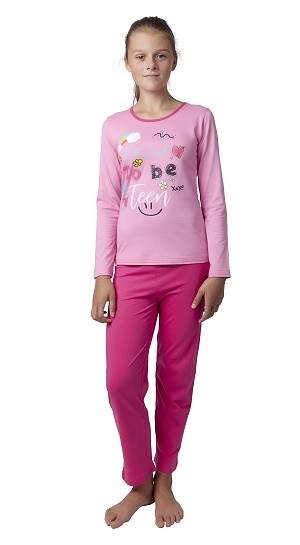 Dívčí bavlněné pyžamo, český výrobce, 140