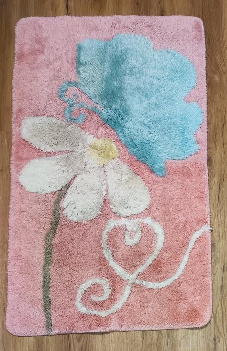 Růžová sada 3ks koupelnových předložek, 