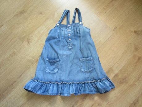 Lehoučké džínové, riflové šatičky, sukýnka kappahl, kappahl,116