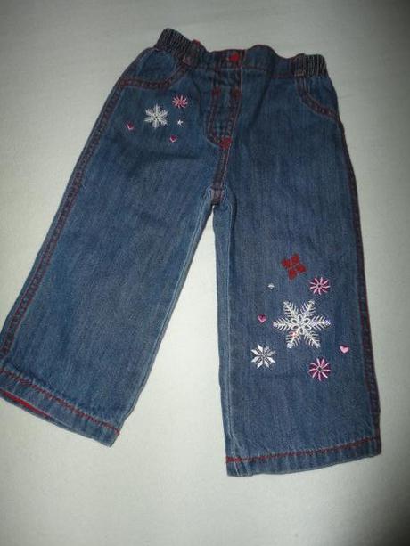 Vypodložené riflíky george, vel. 6-9 měsíců(9,5kg), george,74