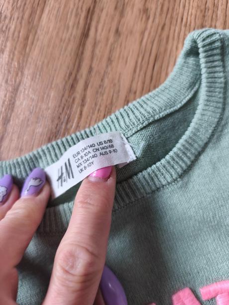 Mint svetr se srnečkou h&m 134/140, 140