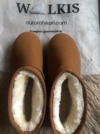 Zimni boty 37 s koziskem hnede, 37