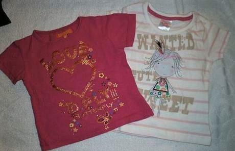 Dvě trika holčičí vel.86-92, staccato,86