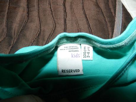 Tričko krátký rukáv opice, reserved,104